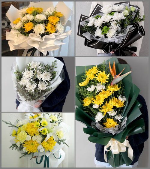 山东莱芜莱城区大王庄镇焉家林村白事花束代送